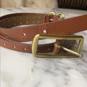 Tan Belt with brass buckle